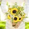 Long Stem Silk Artificial Sunflowers Bouquet Floral Arrangements for Home Decor